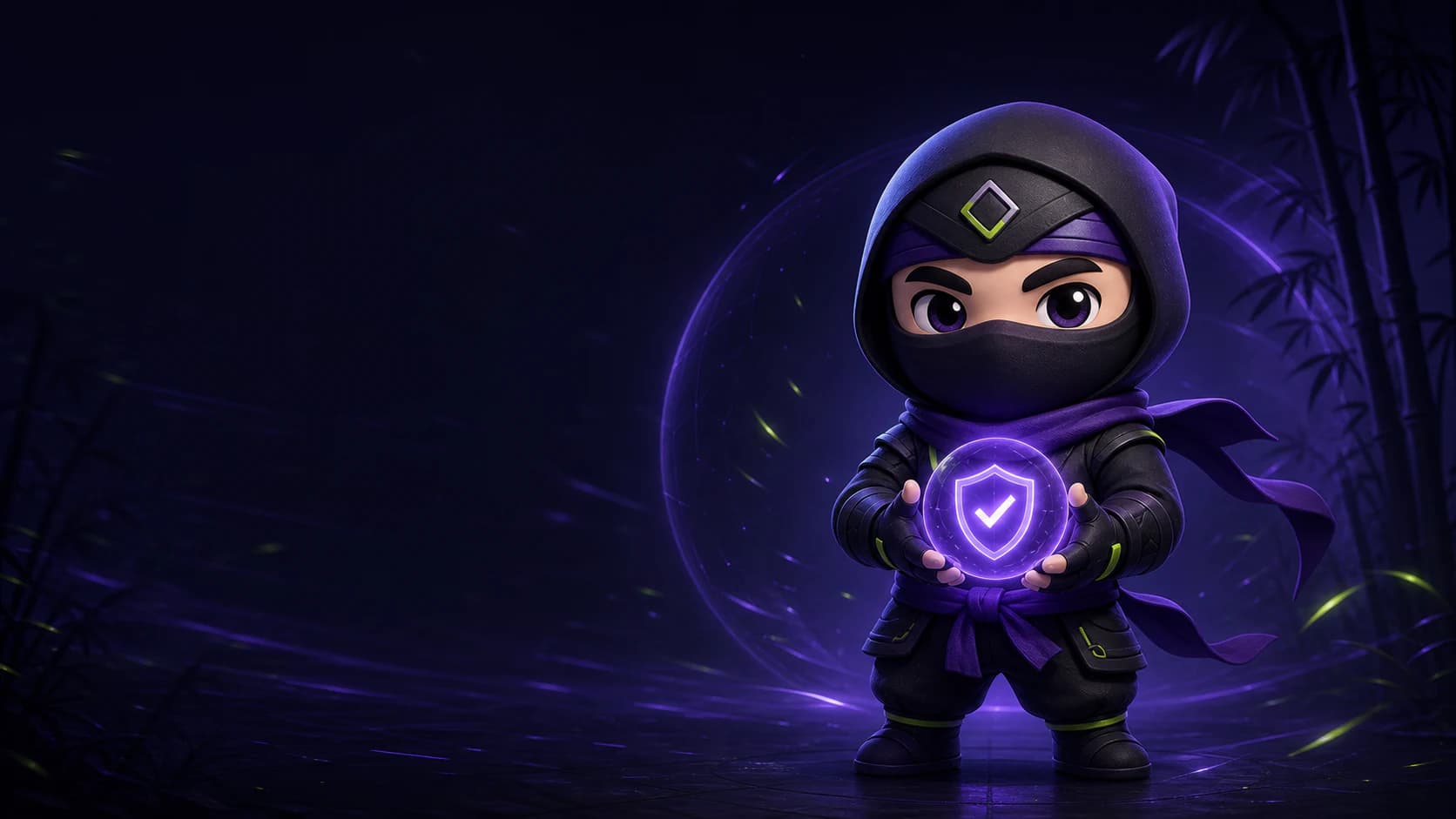 FMarket ninja guardian protecting a digital trade